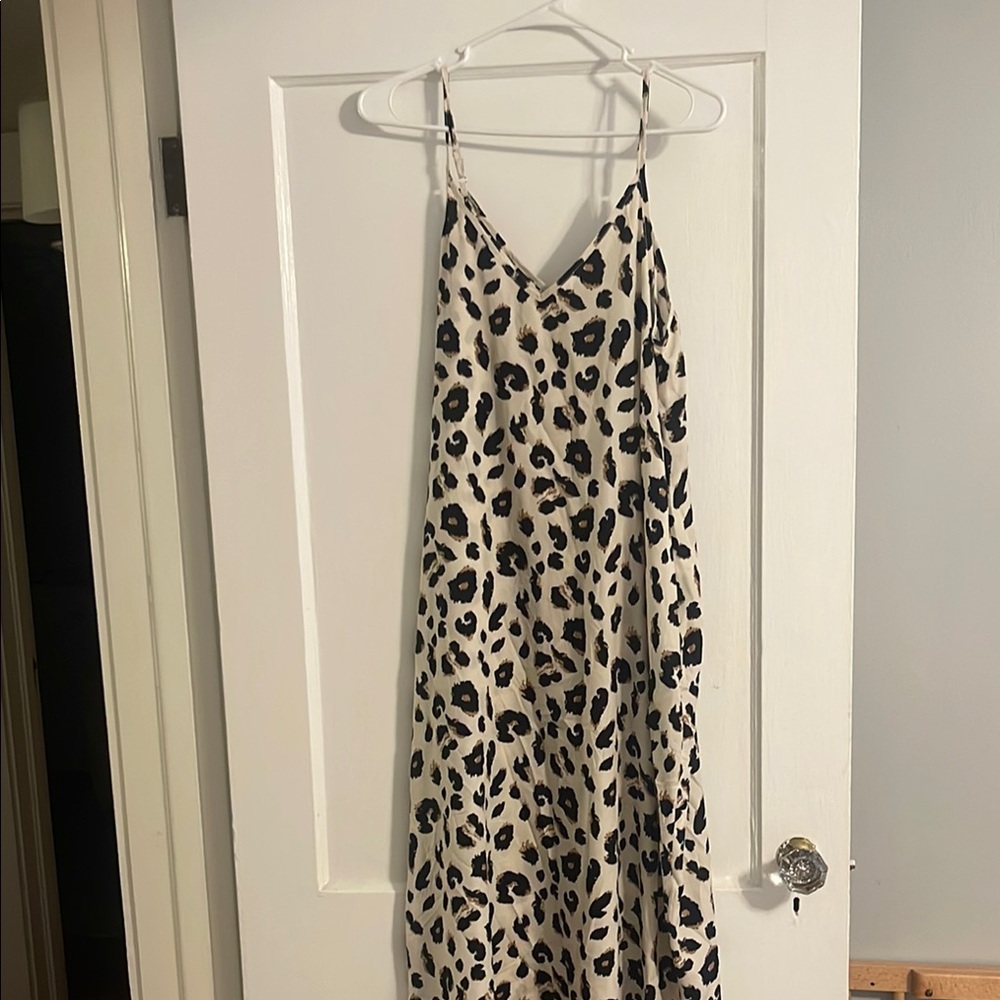 Pinkblush Ivory Animal Print Maternity Maxi Dress Size S